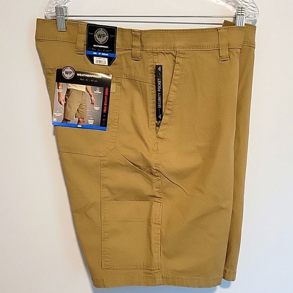 Weatherproof Men's Trail Utility Shorts Secure Pocket 10" Inseam Khaki Size 38 - Picture 8 of 12